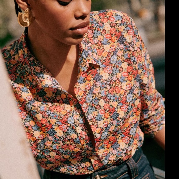 Sezane cotton shirt NWT - Picture 2 of 4